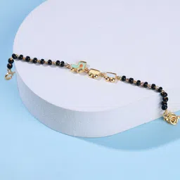 Elegante kids Sterling Silver Gold-Plated Artificial Beaded Link Bracelet-17