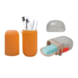 HASHONE Set Of 2 Toothbrush Holder & Soap Tray Combo For Easy Organization-58