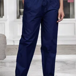 Kryptic Women Pack Of 2 Pure Cotton Mid-Rise Lounge Pants-picture-17