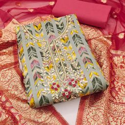 DIVASTRI Printed Unstitched Dress Material-image-17