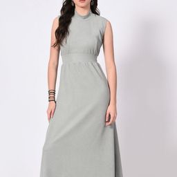 BAESD Women Fit & Flare Midi Dress-image-21