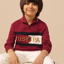 U.S. Polo Assn. Kids Boys Embroidered Pullover Sweatshirt-picture-4
