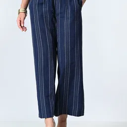 OTIRA Women Striped Palazzos-picture-32