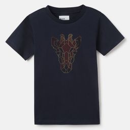 Blue Giraffe Boys Monochrome T-shirt-49