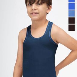 AMUL COMFY Boy Pack Of 6 Pure Cotton Innerwear Vests-image-98