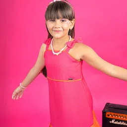 Tiny Girl Girl Shoulder Straps Pleated Layered A-Line Dress-image-34