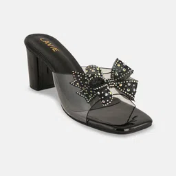 Lavie Women Embellished Square Toe Bows Sandals-14