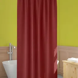 ArtzFolio Red Waterproof Shower Curtain-18
