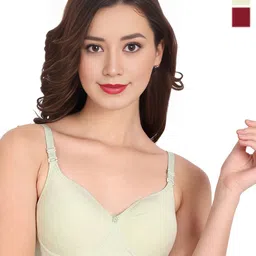 Liigne Pack Of 2 Everyday Cotton Bra Full Coverage-10