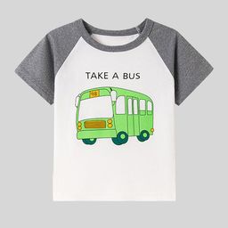 LULU & SKY Boys Graphic Printed Raglan Sleeves Pure Cotton T-shirt-picture-12