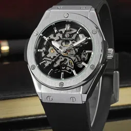 FORSINING Men Skeleton Dial Analogue Watch FSG8107M3S1-image-10