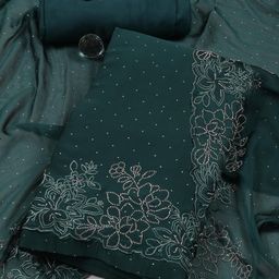 Meena Bazaar Embellished Art Silk Unstitched Dress Material-image-68