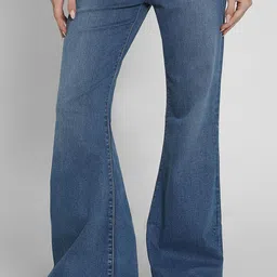 AMERICAN EAGLE OUTFITTERS Women Flared Button Fly High-Rise Jeans-image-13