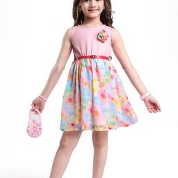 Hola Bonita Floral Print Fit & Flare Dress-image-76