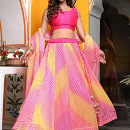 Indi INSIDE Embellished Ready to Wear Lehenga & Unstitched Blouse With Dupatta-picture-15