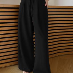 SAKHWALA Women Relaxed Straight Leg High-Rise Wrinkle Free Trousers-picture-37