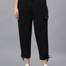 Cantabil Women Mid Rise Cargos Trousers-picture-45