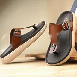 GWALK Men Tan Sandals-picture-53