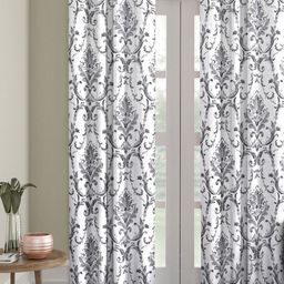 Myntra Elegant Homes Silver-Toned & Grey Ethnic Motifs Room Darkening Door Curtain-image-17