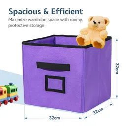 Kuber Industries Purple Set of 4 Regular Multi-Utility Organisers image 5