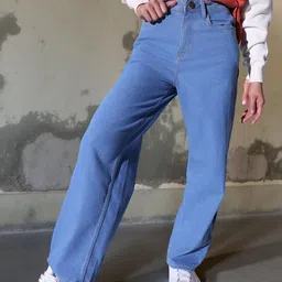 Hubberholme Women Comfort Relaxed Fit High-Rise Jeans-image-93