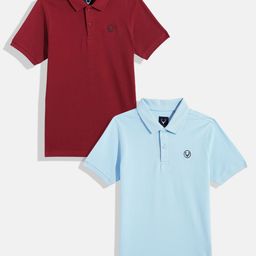 Allen Solly Junior Boys Pack Of 2 Polo Collar Pure Cotton T-shirt-picture-10