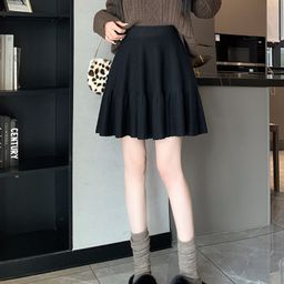 LULU & SKY A-Line High-Rise Mini Skirt-image-81