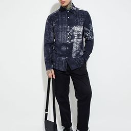 max Spread Collar Abstract Printed Opaque Shirt-picture-33