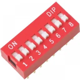 8 Way Slide Switch 2.54mm Pitch (Pack of 3)-32