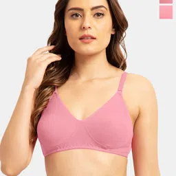 Tweens Pack Of 2 Full Coverage Non Padded Cotton T-shirt Bras- All Day Comfort-77
