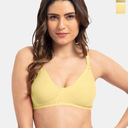 Tweens Pack Of 2 Full Coverage Non Padded Cotton T-shirt Bras- All Day Comfort-79