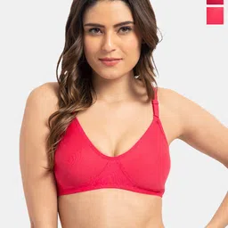 Tweens Pack Of 2 Full Coverage Non Padded Cotton T-shirt Bras- All Day Comfort-75