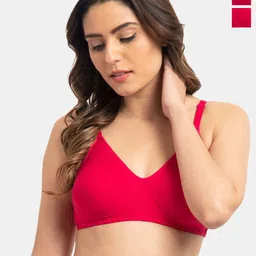 Tweens Pack Of 2 Full Coverage Non Padded Cotton T-shirt Bras- All Day Comfort-picture-31