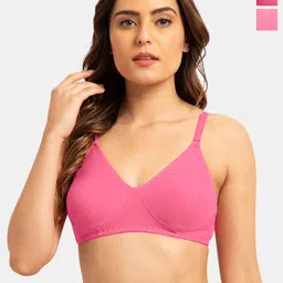 Tweens Pack Of 2 Full Coverage Non Padded Cotton T-shirt Bras- All Day Comfort-80