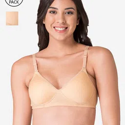KOMLI Set-2 Beige T-shirt Bra Lightly Padded-picture-53