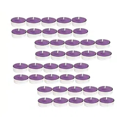 atorakushon Purple 50 pieces Tea Light Candle-image-61