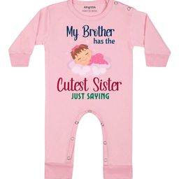 Arvesa Cutest Sister Printed Bodysuit-image-77