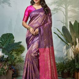 DIVASTRI Woven Design Zari Pure Silk Banarasi Saree-picture-18