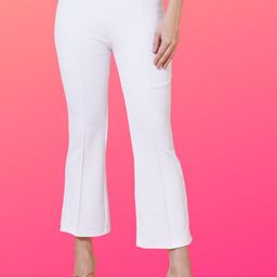 Kushi Flyer Women Comfort Flared High-Rise Bootcut Trousers-image-76
