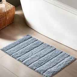 Home Centre Grey Essence Plush Anti-Slip Bath Mat-74