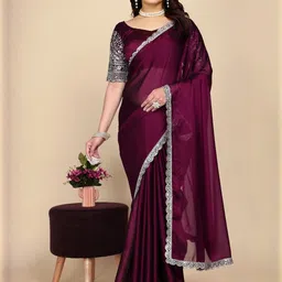 Zenophily Pure Chiffon Saree-picture-49