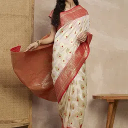 all about you Woven Design Zari Silk Cotton Kanjeevaram Saree-image-18