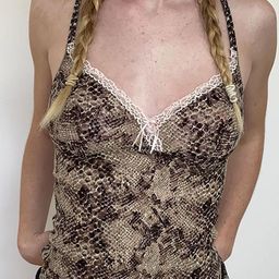 StyleCast x Revolte Women Animal Printed Shoulder Straps Top-image-109