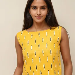 SPARROW Women Printed Cotton Tank Top-image-50