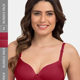 Tweens Pack Of 2 Bra Half Coverage Heavily Padded image 1