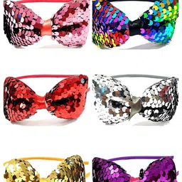 AmazingKarts Girls Pack of 6 Bow Hairband-52