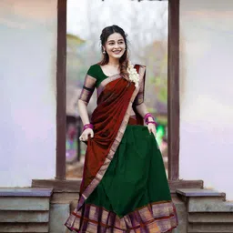 R K INFINITIVE Semi-Stitched Lehenga & Unstitched Blouse With Dupatta-11