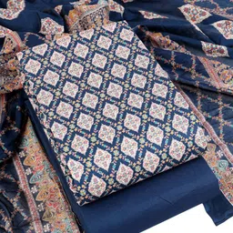 Sun Fashion And Lifestyle Printed Unstitched Dress Material-picture-12