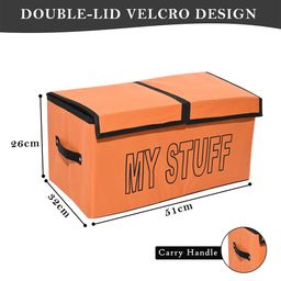 Kuber Industries Orange Set of 3 Regular Multi-Utility Organisers image 3