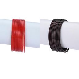 SOMIL Red Alloy Bangle-13
